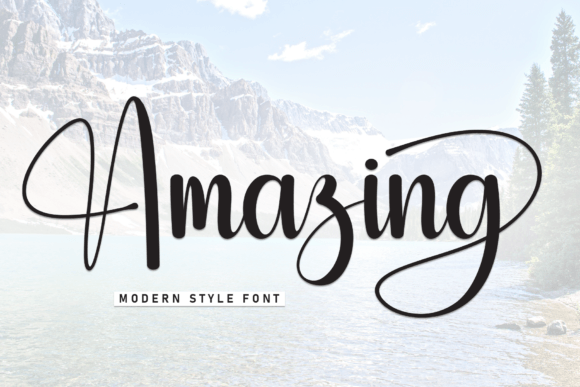 Amazing: A Delicate Handwritten Font for Romantic Designs