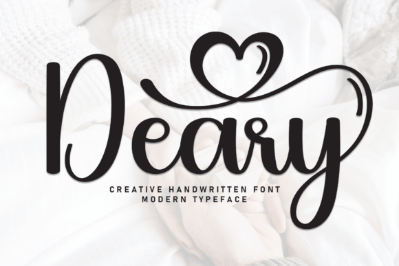 Deary: A Sweet Handwritten Font for Romantic Designs