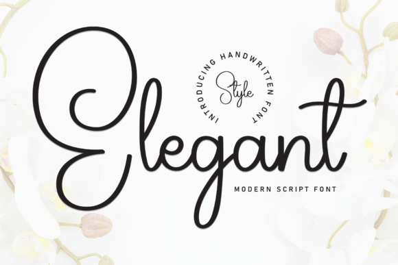 Elegant Font: Handwritten Style Meets Refined Design