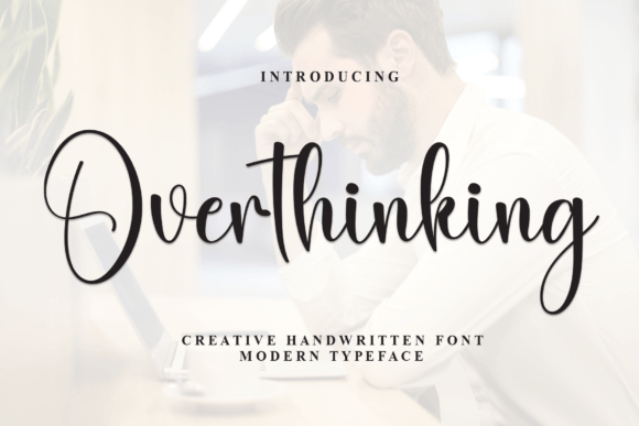 Overthinking: A Handwritten Font for Creative Projects