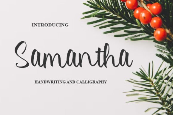 Samantha: A Bold Handwritten Font for Strong Design Impact