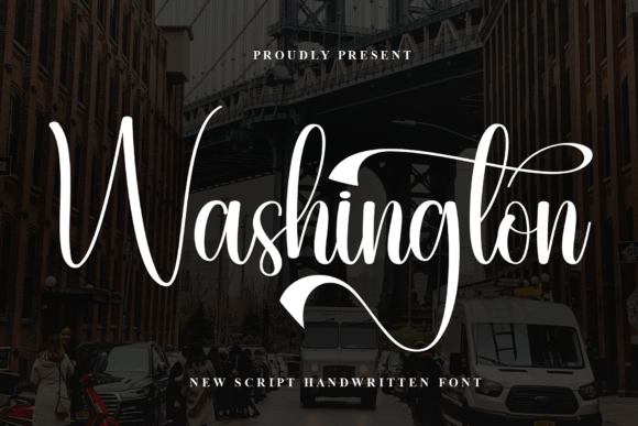 Washington Font: Flowing Handwritten Elegance for Modern Design